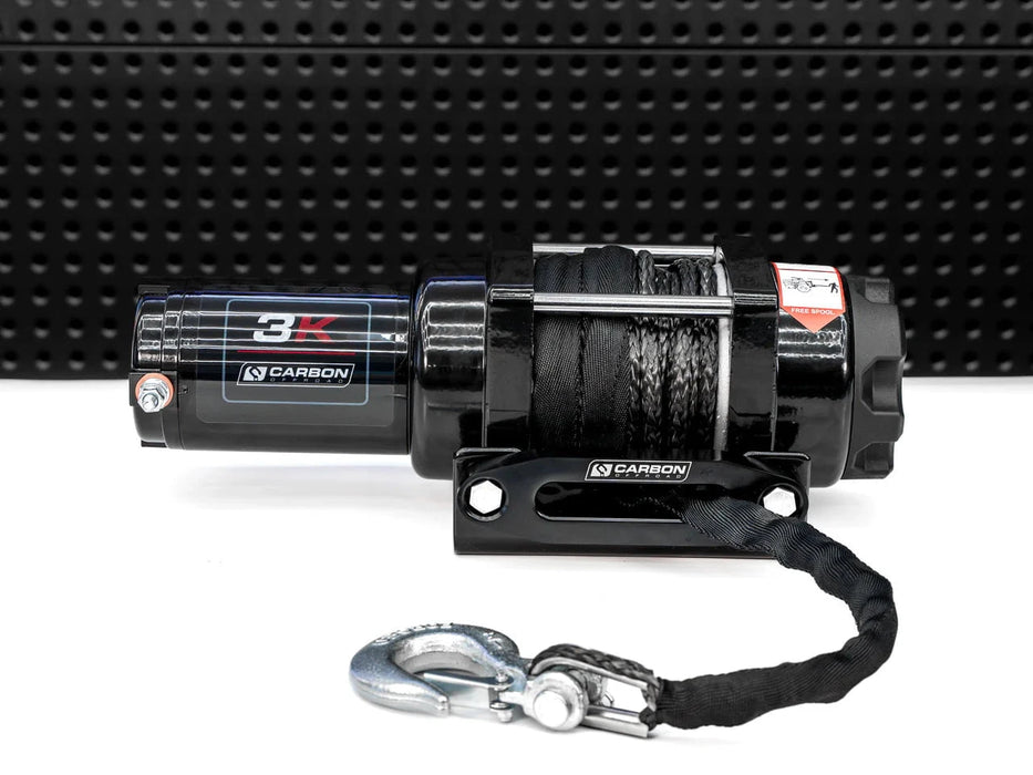 Carbon Winches Winch Carbon 3000lb CW-3U Light-Duty Winch for Trailers & Utility Use