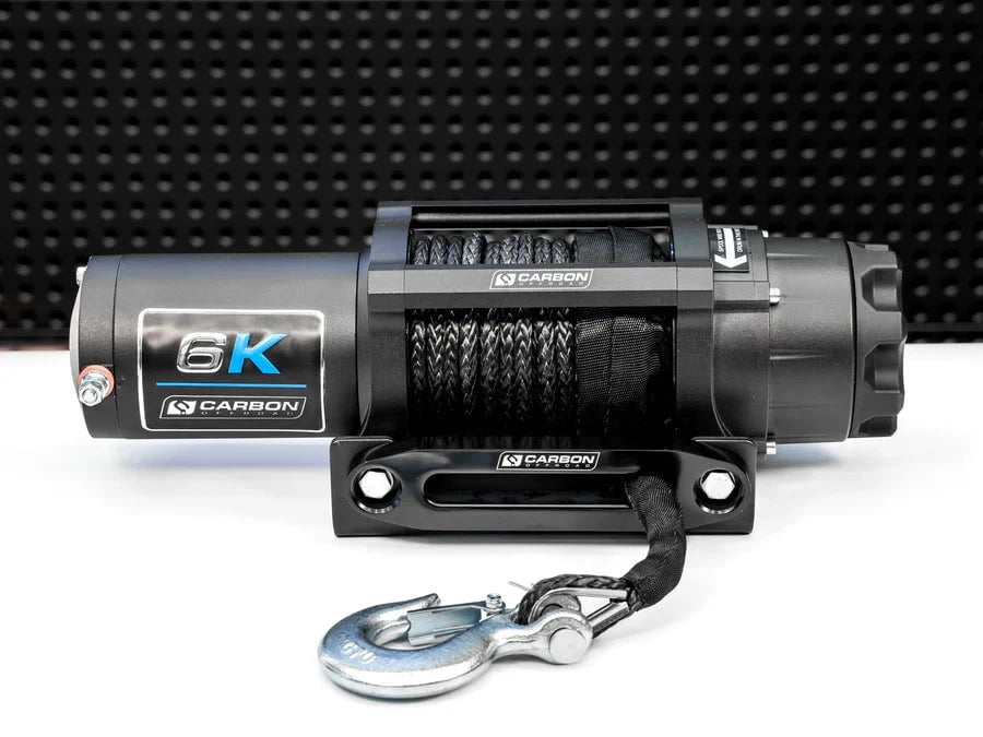 Carbon Winches Winch Carbon 6000lb Offroad Winch – For ATV, UTV & Small 4x4 Vehicles 12V