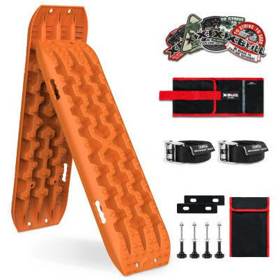 Dropshipzone X-BULL Recovery tracks Sand tracks KIT Carry bag mounting pin Sand/Snow/Mud 10T 4WD-Orange Gen3.0