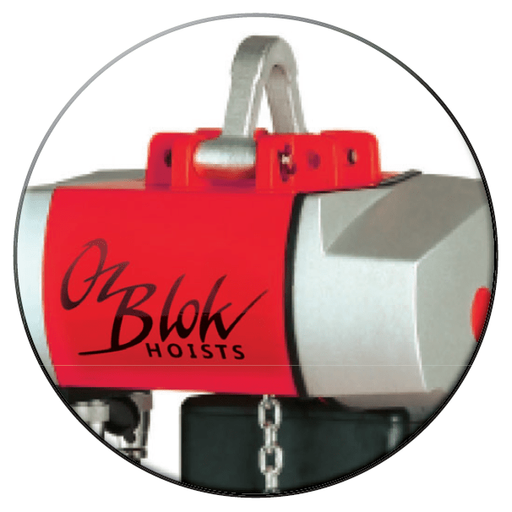 OzBlok Electric Hoists OzBlok 415V AC Electric Chain Hoist – 1000KG, 6M HOL, 2-Speed