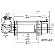 Warn Electric Hoists Warn Industrial Dc Hoist 9000lbs Series 9 Dc