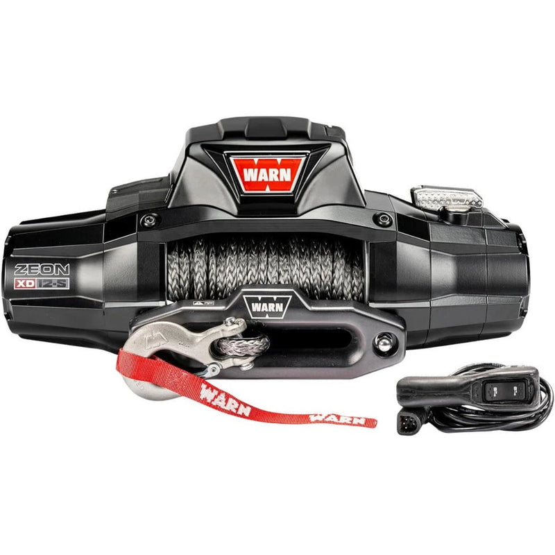 Warn Winch WARN ZEON XD 12-S 12,000lbs 12V Electric Winch | 80’ of 3/8” Spydura Synthetic Rope | 110012