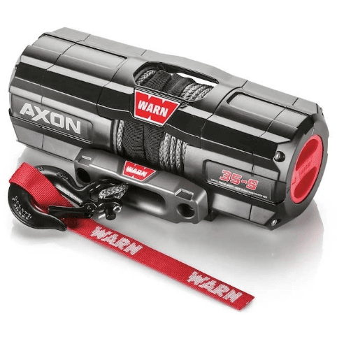 Winchworld Warn AXON 35-S ATV Winch - 15m Synthetic Rope