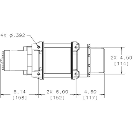Winchworld Warn HY2000 Hydraulic Hoist - 900kg