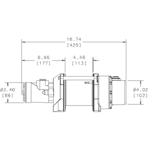 Winchworld Warn HY2000 Hydraulic Hoist - 900kg