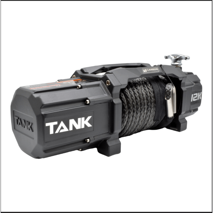 Carbon Winches Carbon Tank 12000lb 4x4 Winch Kit IP68 12V