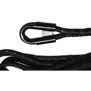 Carbon Winches recovery rope Carbon Offroad 24M 7T Double Braided Black Synthetic Winch Rope with Luminous Fibre