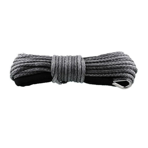 carbon winches recovery rope Carbon Winch 12000lb 24m x 10mm Synthetic Black Winch Rope Replacement