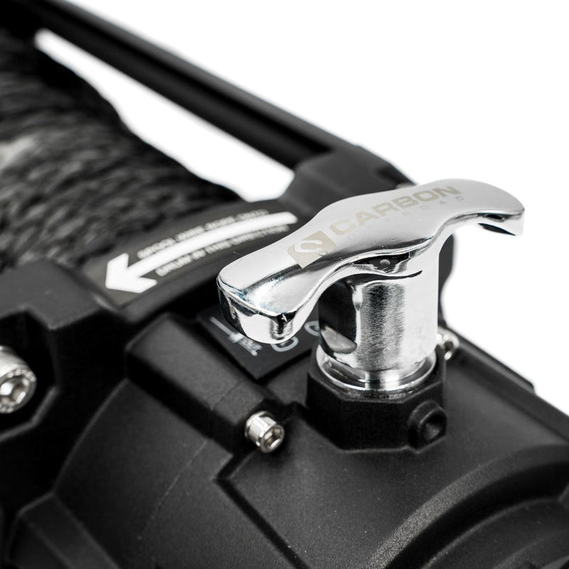 Carbon Winches Winch Carbon 12K V3X 12V 12,000lb Winch with MegaPro Hook