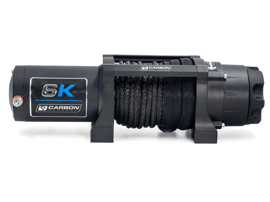 Carbon Winches Winch Carbon 6000lb Offroad Winch – For ATV, UTV & Small 4x4 Vehicles 12V