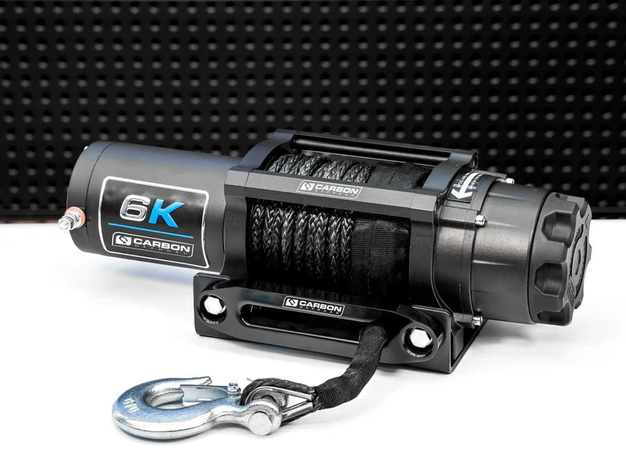 Carbon Winches Winch Carbon 6000lb Offroad Winch – For ATV, UTV & Small 4x4 Vehicles 12V