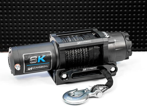 Carbon Winches Winch Carbon 6000lb Offroad Winch – For ATV, UTV & Small 4x4 Vehicles 12V