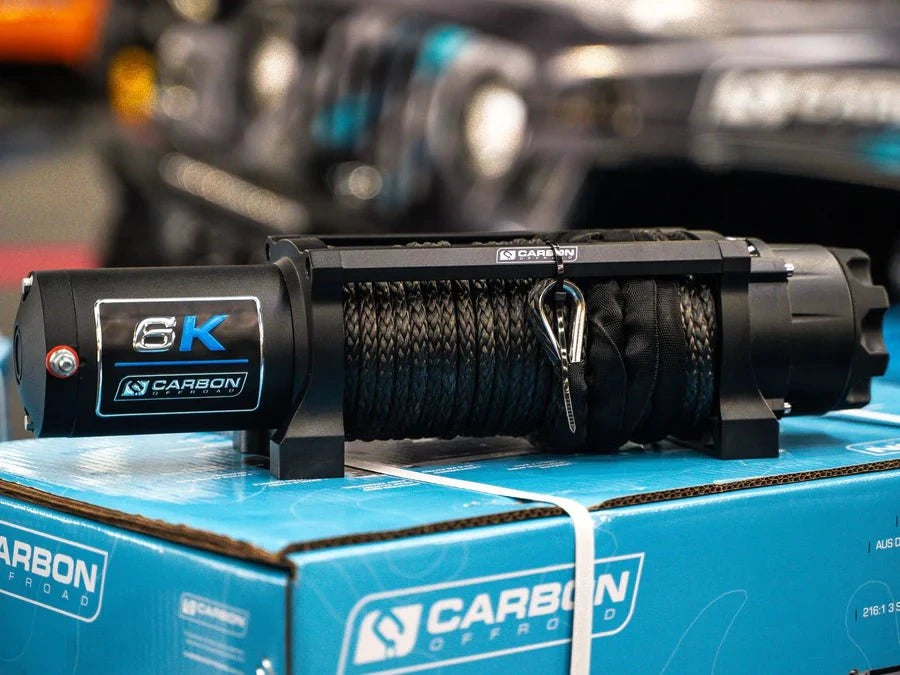 Carbon Winches Winch Carbon Offroad Long Drum 6000lb Winch – ATV, UTV & Small 4x4