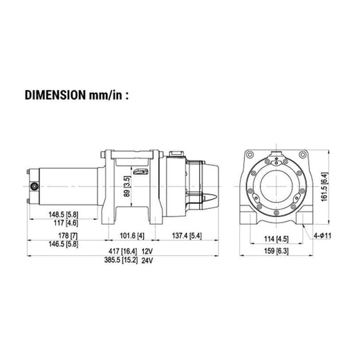 Come up Winch GTD-1200