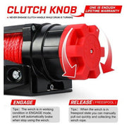 Dropship Zone X-BULL Electric Winch 6000LBS 12V BOAT Synthetic Rope Wireless Remote 4WD ATV UTV