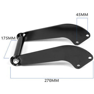 Dropshipzone X-BULL Winch Cradle Mounting Plate Bracket Foldabl Steel Bar