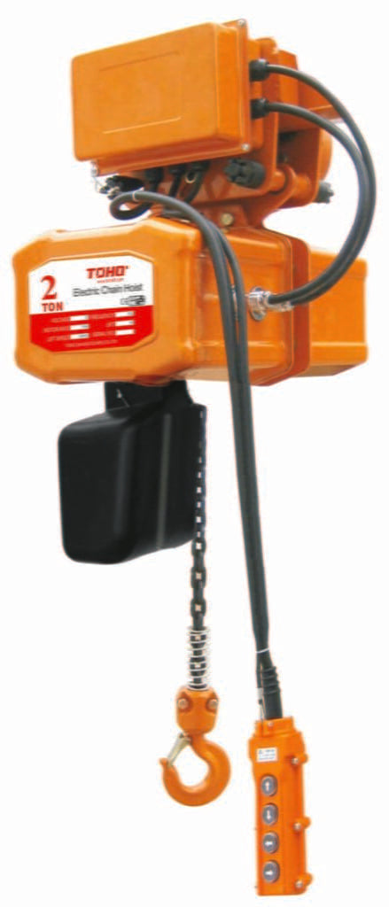 Garrick and Herbeat Electric Hoists TOHO 240V Electric Chain Hoist With Electric Trolley – 2 Tonne x 6m Lift