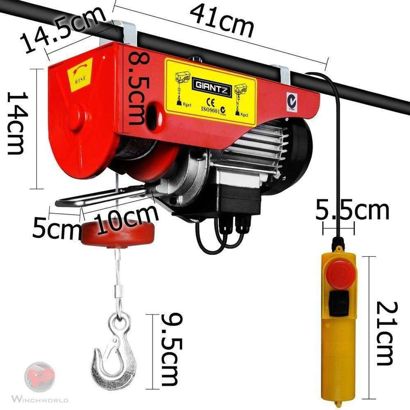 Giantz Electric winch Giantz Electric Hoist Winch 400/800KG 1300W EH-PA800A 15metres