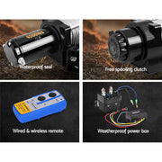 Giantz Winches 4500LBS Electric Winch ATV | 12v