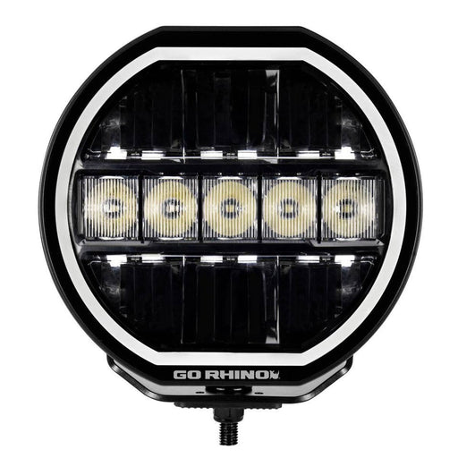 Go Rhino lighting Go Rhino Xplor Blackout Series Maxline Hi/Low LED Round Light | 7"