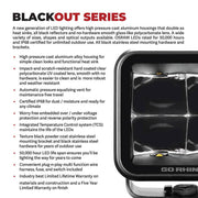 Go Rhino lighting Go Rhino Xplor Blackout Series Maxline Hi/Low LED Round Light | 7"