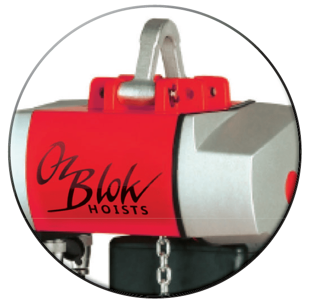 OzBlok Electric Hoists OzBlok 415V AC Electric Chain Hoist – 1000KG, 6M HOL, 2-Speed