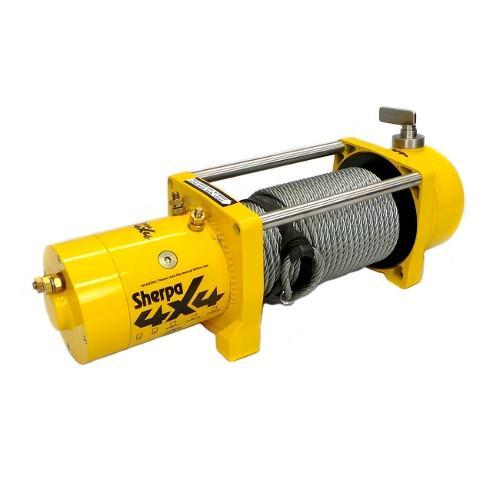 Sherpa 4X4 Winches Steel Cable / 12v Sherpa 4x4 'the mustang' 9500lb offroad winch
