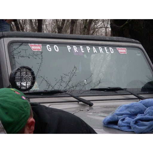 Warn Warn Banner "Go Prepared" Decal 40554