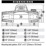 Warn Winch Warn 103253 EVO 10S Electric 12V with Synthetic Rope and 2in1 Wireless Remote