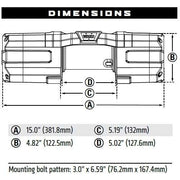 Warn Winch Warn AXON 45 ATV WINCH 15m Wire Rope - 101145