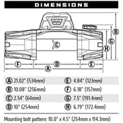 Warn Winch Warn EVO 8-S 12V- Synthetic Rope w/ 2in1 Wireless Remote
