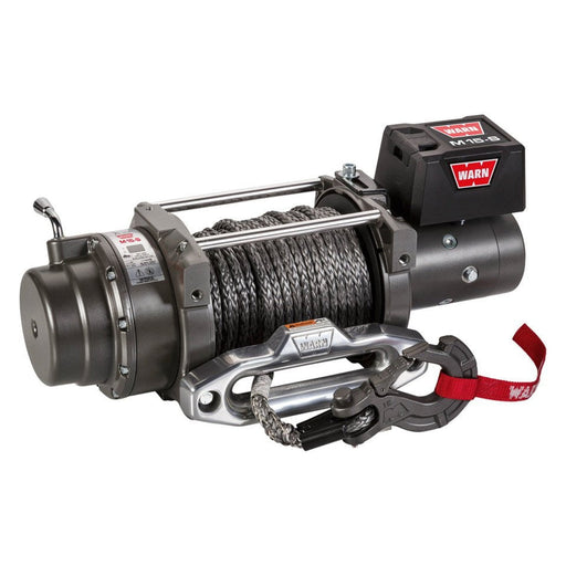 Warn winch WARN M15-S Recovery Electric Winch | 97730 | 15000lb 12V Spydura Pro Synthetic Rope & Hawse Fairlead