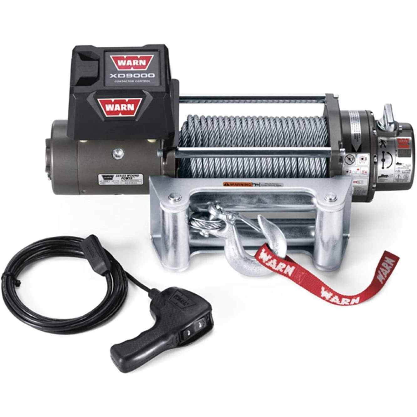Warn XD9000 12V Recovery Winch – 30m Wire Rope & 24m Synthetic