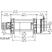Warn Winches With air clutch Warn Series 12 hydraulic winch 12000lb / 5400kg