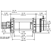 Warn Winches With air Clutch Warn Series 15 hydraulic winch 15000lb / 6818kg