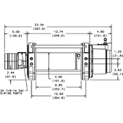 Warn Winches With air clutch Warn Series 9 hydraulic winch 9000lb / 4100kg