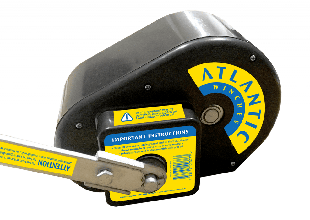Winchworld Atlantic Stainless Steel Load Brake Hand Winch with Full Cover 500kg