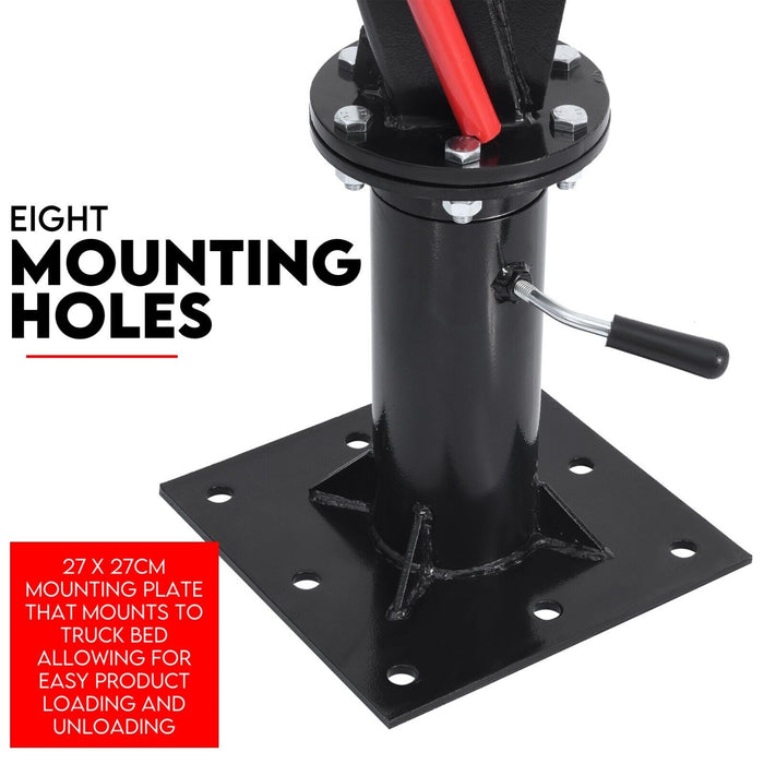 Winchworld Electric Hoists 900kg Swivel Hydraulic Crane Hoist 12V Electric Jack / Ute crane