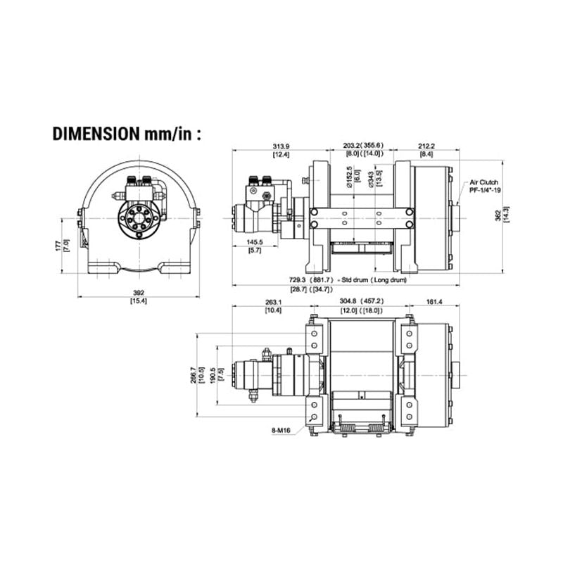 Winchworld Hydraulic Winches Come Up, Bison 30XL