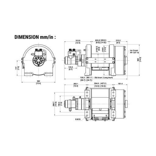 Winchworld Hydraulic Winches Come Up, Bison 30XL