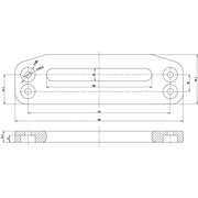 Winchworld Runva Offset Hawse Fairlead - Black 2IN1 model