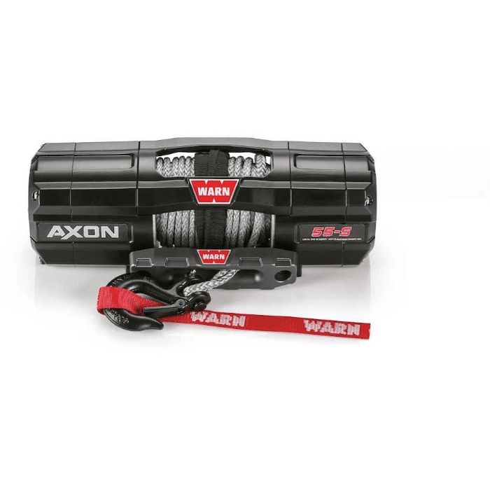 Winchworld Synthetic Rope Warn 12V AXON 55S Winch  15m Synthetic Rope