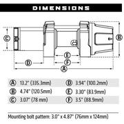 Winchworld Warn VRX  25S ATV WInch 15m Synthetic