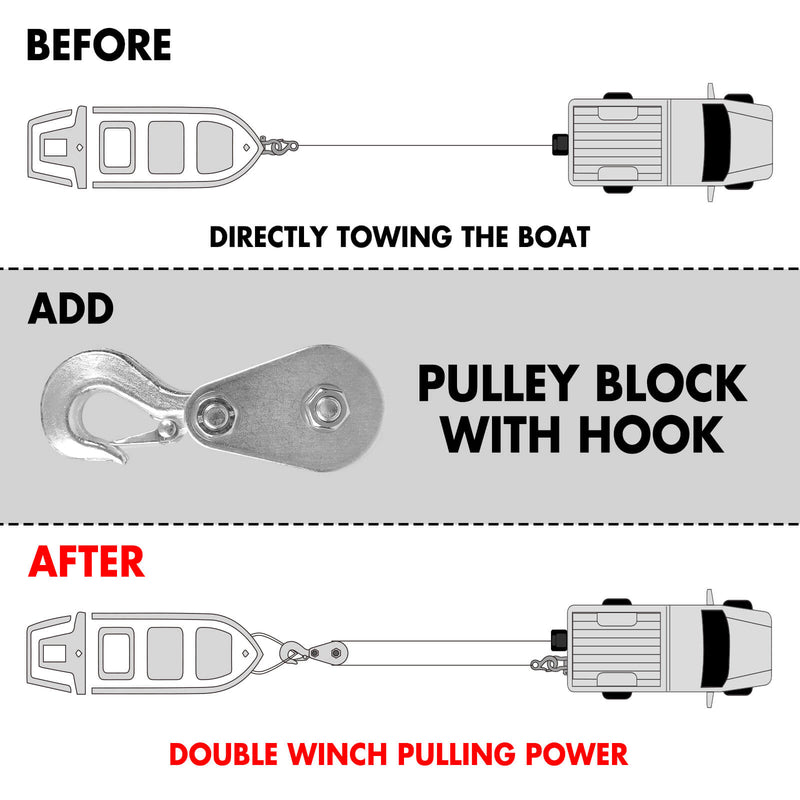 X Bull trailer winch X-BULL 5000LB 12V Electric Boat Trailer Winch with Wireless Remote & Steel Cable – Portable Marine Winch