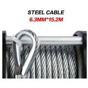 X Bull Vehicle Parts & Accessories X-BULL Electric Winch 12V 5000LBS Wireless 15.2M Steel Cable ATV UTV 4WD Boat