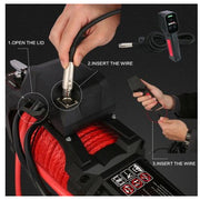 X Bull Vehicle Parts & Accessories X-BULL Electric Winch 12V Synthetic Rope Wireless 14500LB Remote 4X4 4WD Boat