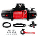 X Bull Vehicle Parts & Accessories X-BULL Electric Winch 12V Synthetic Rope Wireless 14500LB Remote 4X4 4WD Boat