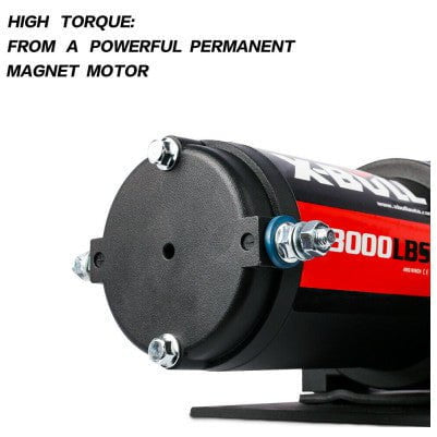 X Bull Vehicle Parts & Accessories X-BULL Electric Winch 12V Wireless 3000lbs/1360kg Synthetic Rope BOAT ATV 4WD