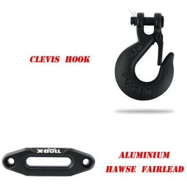 X Bull Vehicle Parts & Accessories X-BULL Electric Winch 12V Wireless 3000lbs/1360kg Synthetic Rope BOAT ATV 4WD