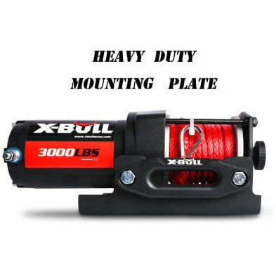 X Bull Vehicle Parts & Accessories X-BULL Electric Winch 12V Wireless 3000lbs/1360kg Synthetic Rope BOAT ATV 4WD